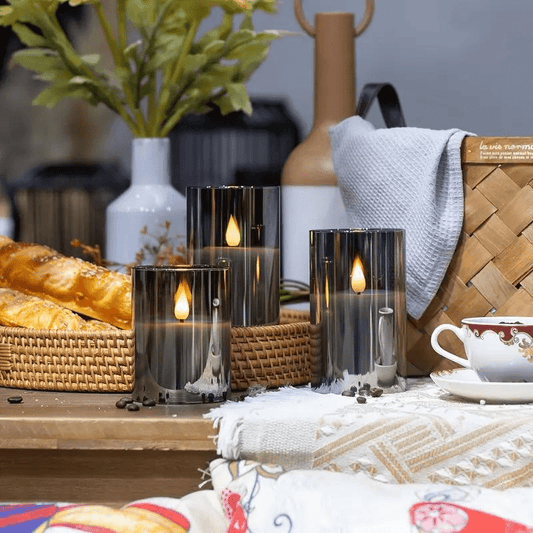 LED Kerzen Flammenlos - Cozio Design - Warmweißes Licht - Batteriebetrieben