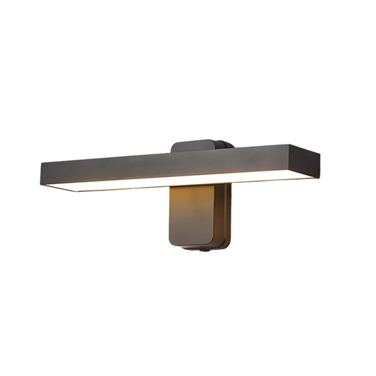 Amilo Wandlampe – Aluminium – Schwarz – 50 cm – Retro Design