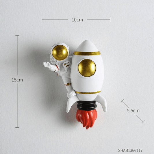 Astroland Wanddekoration – Astronautenfigur – Hochwertiges Material – Modern – Kosmisches Design