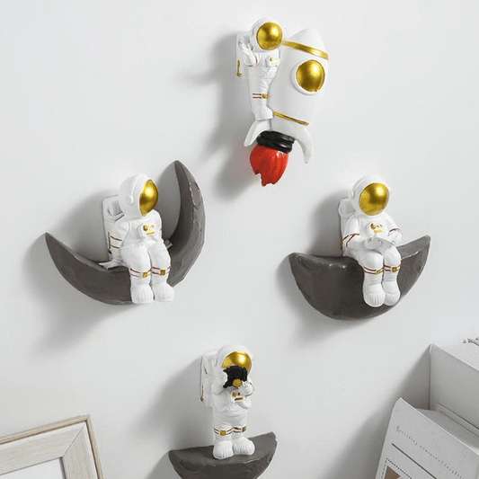 Astroland Wanddekoration – Astronautenfigur – Hochwertiges Material – Modern – Kosmisches Design