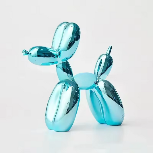 Ballonhundskulptur – Kunstharz – Bunt – 30 cm – Modernes Design
