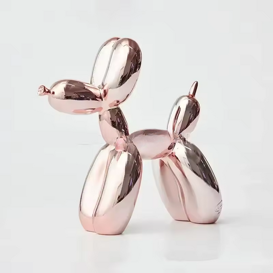 Ballonhundskulptur – Kunstharz – Bunt – 30 cm – Modernes Design