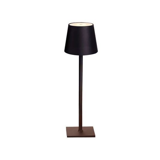Callon Tischlampe – Metall – Schwarz – 30 cm – Kabellose Touch-Leuchte für Modernes Design