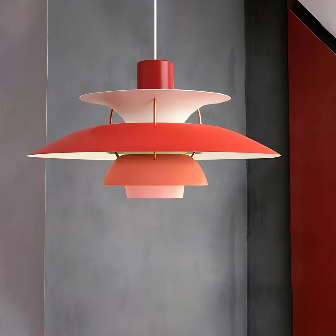 Modern pendant light made of alloy with an iron finish, featuring earthy vegetable tones. Ideal for contemporary dining spaces. 4