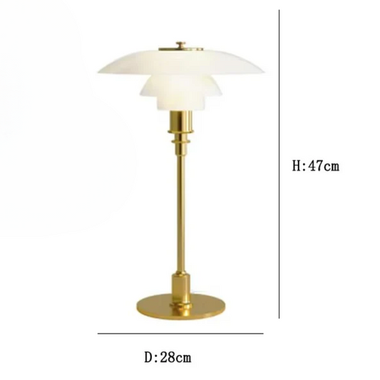 Damoura Tischlampe – Dänisches Design – Warmes LED-Licht – Kompakt – Skandinavischer Stil