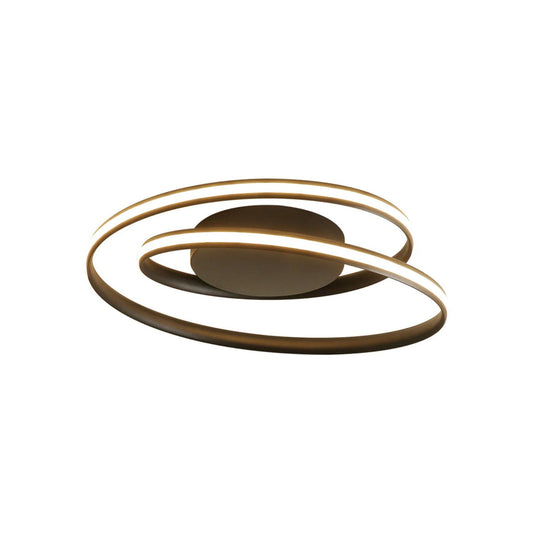 Deckenlampe – Eisen & Silikongel – Weiß – Ø 50 cm – Modernes Design für Wohnzimmer und Essbereich