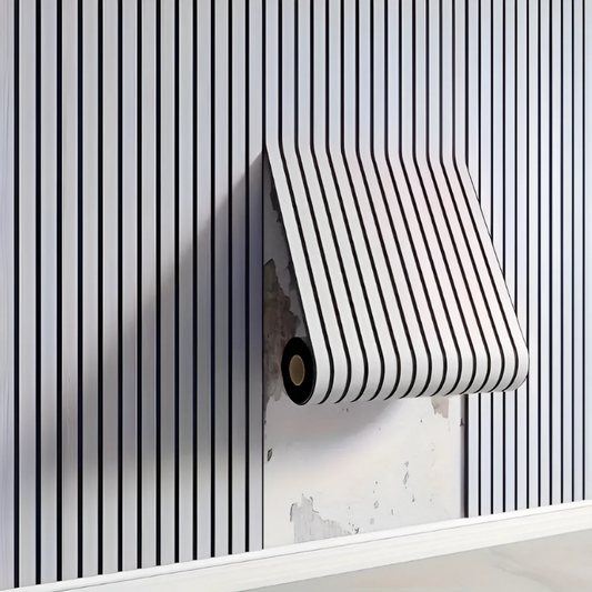 Demor 3D-Wandpaneel – PVC – Weiß – Selbstadhäsiv – Akustikdesign