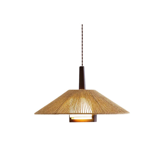 Dorevia Pendelleuchte – Hanfseil – Natur – Ø 30 cm – Minimalistisch