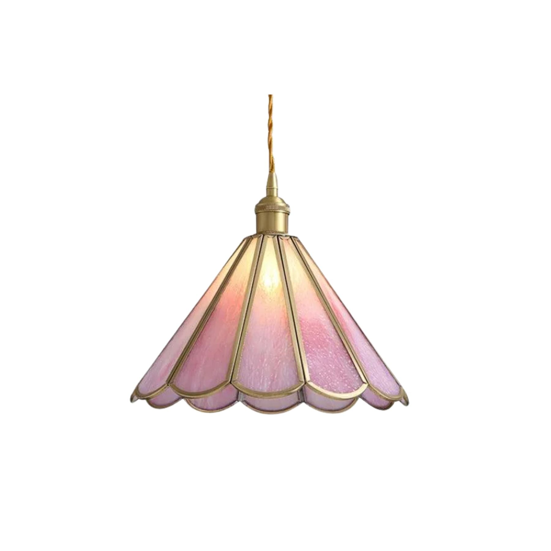 Modern pendant lamp made of brass with a pink and blue finish, measuring 60x60 cm, ideal for dining rooms. 1