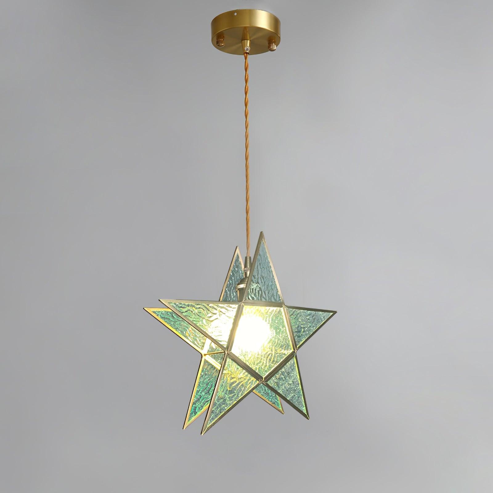 Modern pendant lamp made of brass with a pink and blue finish, measuring 60x60 cm, ideal for dining rooms. 9