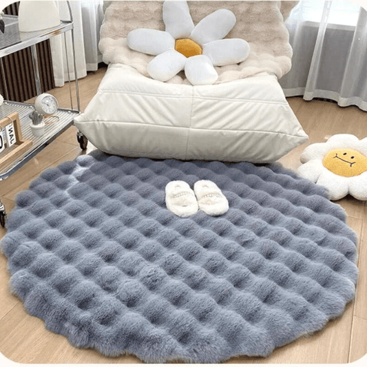 Hygge Teppich – Schurwolle – Beige – Ø 160 cm – Skandinavisches Design