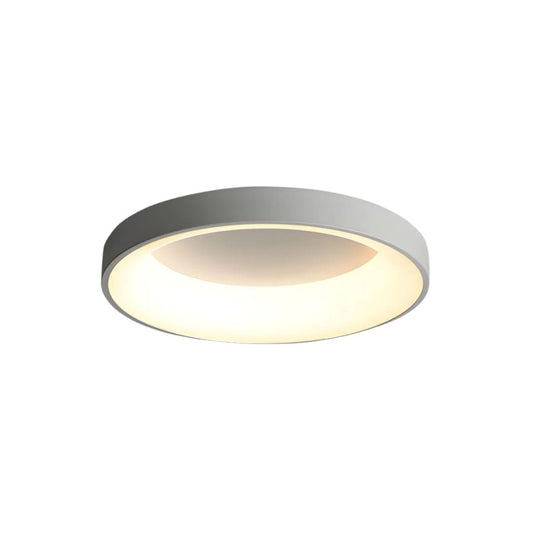 Ismon Deckenlampe – LED – Weiß – Ø 30 cm – Minimalistisch für Wohnzimmer und Flure