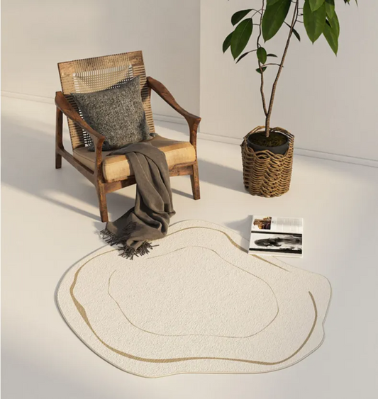 Ivara Teppich – Polyester – Geometrisch – Ø 80×200 cm – Modern für Wohnzimmer und stilvolle Akzente