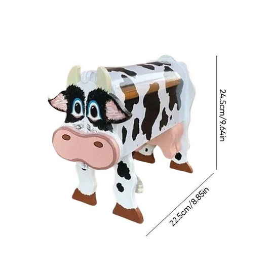 Künstlerischer Briefkasten – Kuhdesign – Wetterfest – Gartenaccessoire