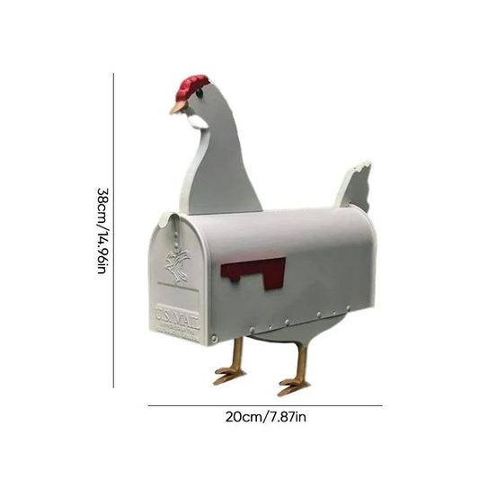 Künstlerischer Briefkasten – Kuhdesign – Wetterfest – Gartenaccessoire