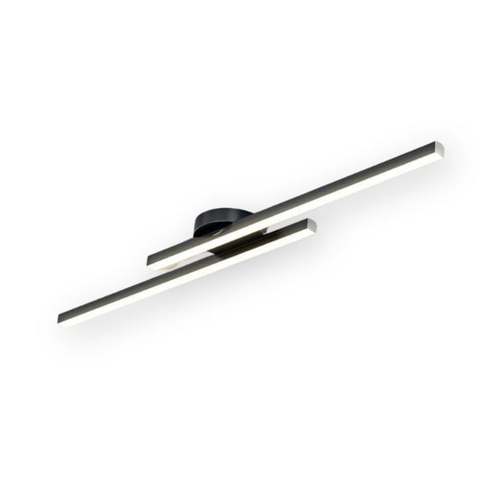 Langstrip Deckenlampe – LED – Schwarz – 21×5 cm – Modernes Design für Wohnzimmer und Flur