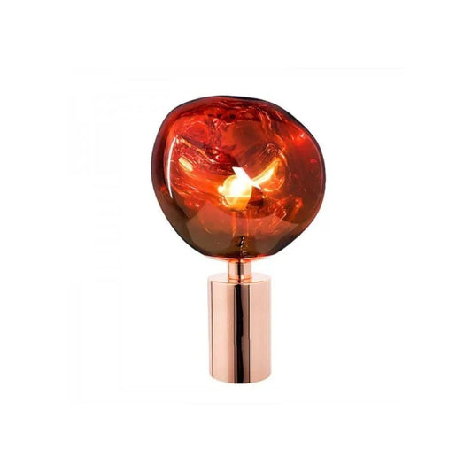 Lavalon Tischlampe – Metall & Kunststoff – Warmes Licht – Ø 15 cm & Ø 28 cm – Skulpturaler Stil für Eleganz und Komfort