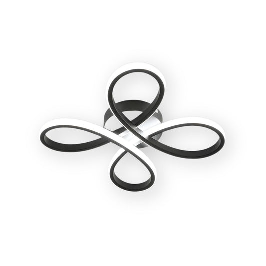 Lavodeo Deckenlampe – Metall – Weiß – Ø40 cm – Modernes Design für Wohnzimmer und Flure