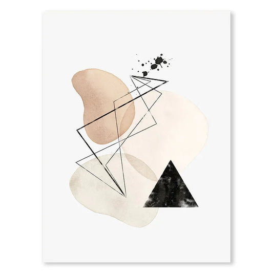 Moderne Wandkunst – Leinwanddruck – Neutral – Vertikal – Minimalistisch – Hochwertiger Druck auf Canvas