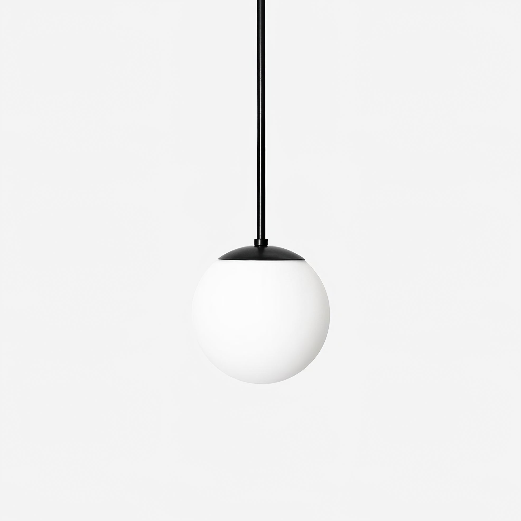 Modern pendant light made of wood and metal in black and white, designed for dining tables and living rooms. Features two E14 sockets. 0