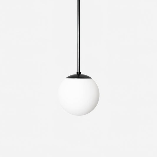 Modern pendant light made of wood and metal in black and white, designed for dining tables and living rooms. Features two E14 sockets. 0