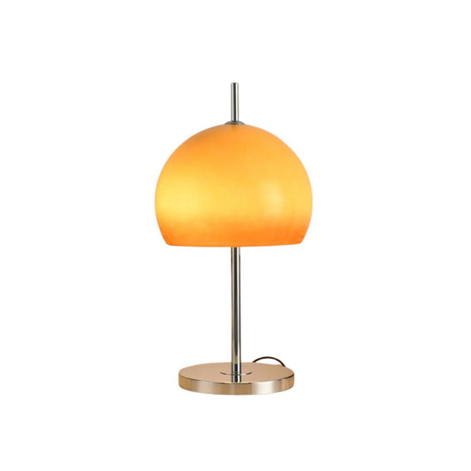 Pilzin Tischlampe – Metall & Glas – Weiß – Ø 30 cm – Retro-Design für Elegante Beleuchtung