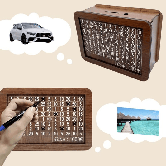 Sparschwein – Holz – Natur – 20×15 cm – Stilvolles Design