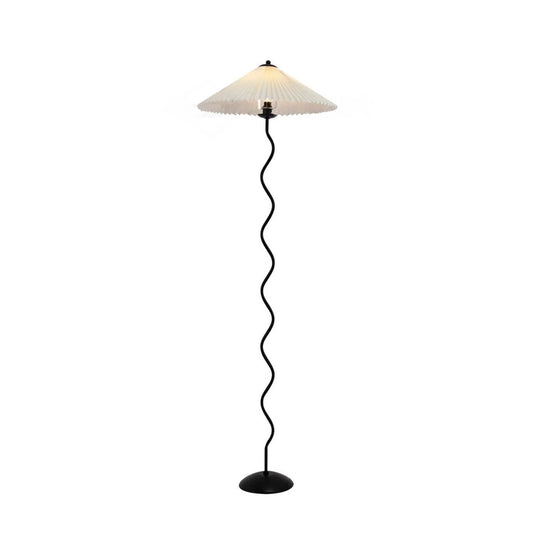 Stehlampe – Metall – Beige – 150 cm – Modernes Design für Wohnzimmer und Schlafzimmer