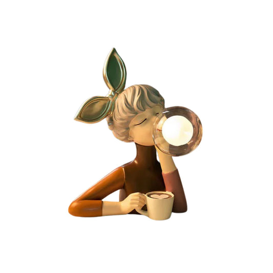 Tischlampe – Kunstharz und Glas – Bunt – 32 cm – Verspielt für Kinderzimmer und moderne Wohnräume