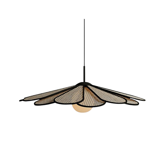 Tivorna Hängelampe – Rattan – Naturtöne –  Ø40 cm – Wabi-Sabi Stil