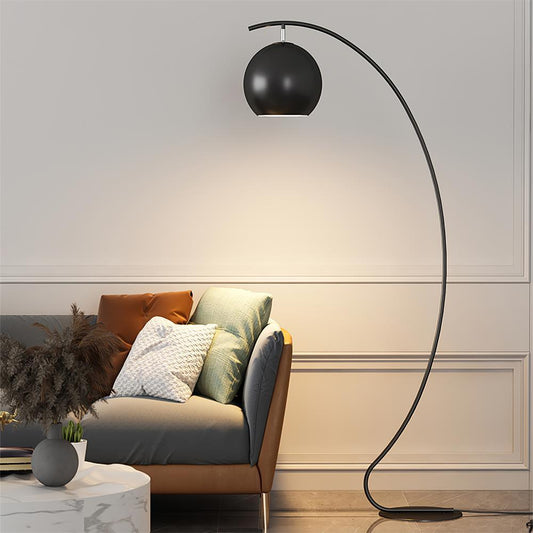 Torviano Stehlampe – Metall – Schwarz – 160 cm – Modernes Design für Wohnzimmer