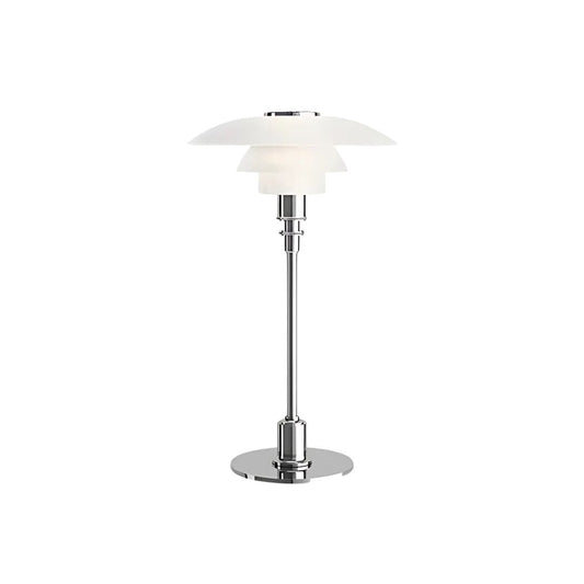 Triplettschichtlampe – Glas & Metall – Silber – Ø 28 cm – Elegantes Design für Stilvolle Räume
