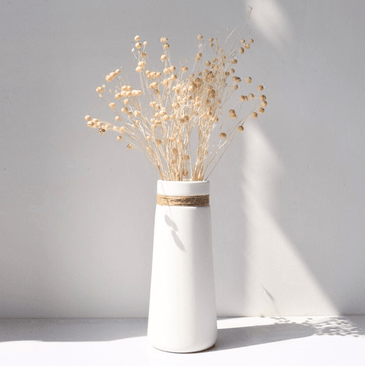 Vintage Vase – Jute – Natur – 30×15 cm – Rustikales Design