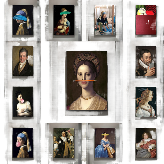 Wandbild – Leinwanddruck – Lustige Lippenstift-Motive – Bunte Drucke – 60×90 cm – Elegante Wandkunst für Wohnzimmer