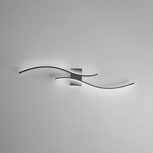 Wandlampe Gillon – Aluminium – Weiß – 15 m² – Modernes Design