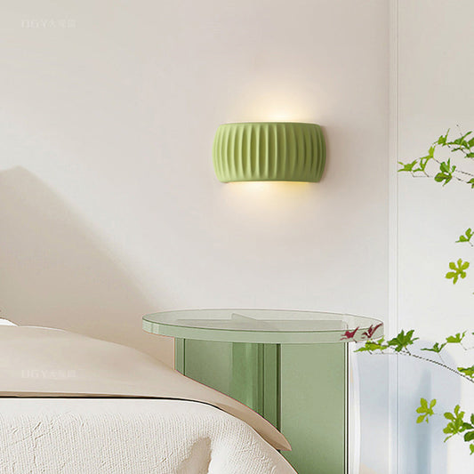 Wandleuchte Innen – Harz – Weiß – Ø 24 cm – Modernes Design für Stilvolle Akzente