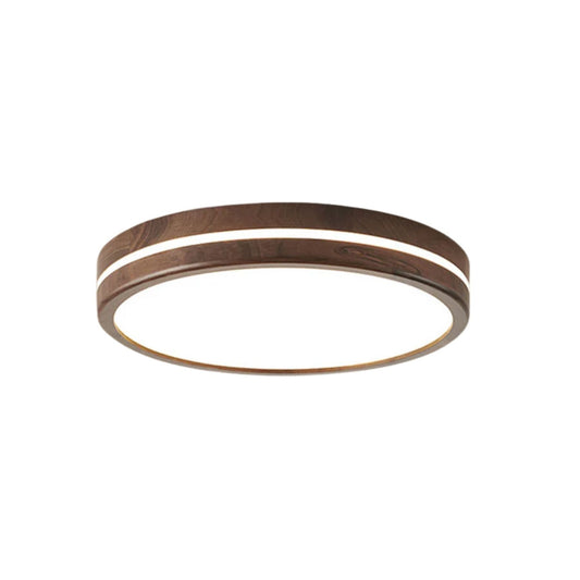 Zallon Deckenleuchte – Holz – Warm – Ø 40 cm – Moderne LED-Beleuchtung für Wohnzimmer und Schlafzimmer