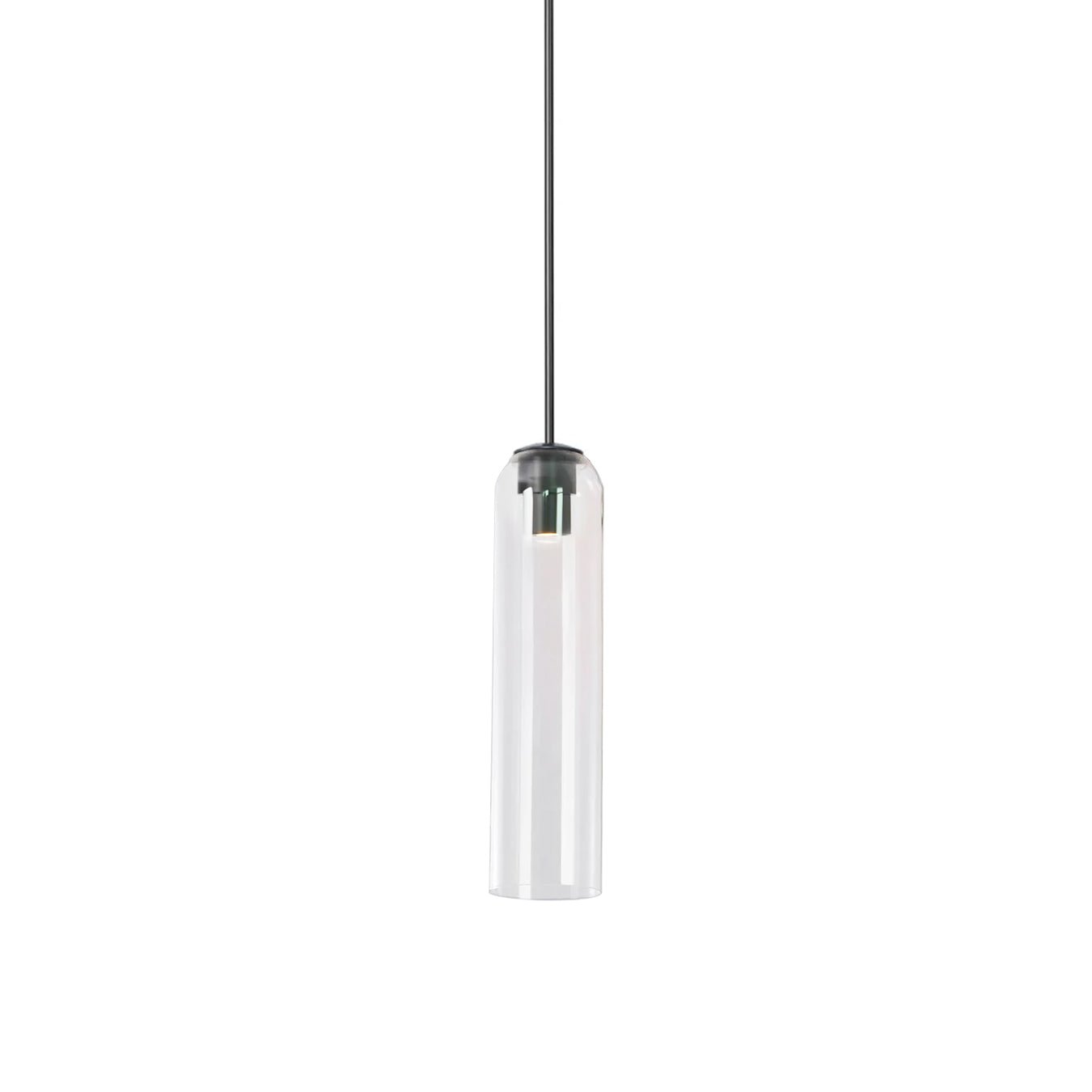 Transparent glass pendant light, 30 cm in diameter, features a minimalist design ideal for dining rooms or as a hanging lamp. 10