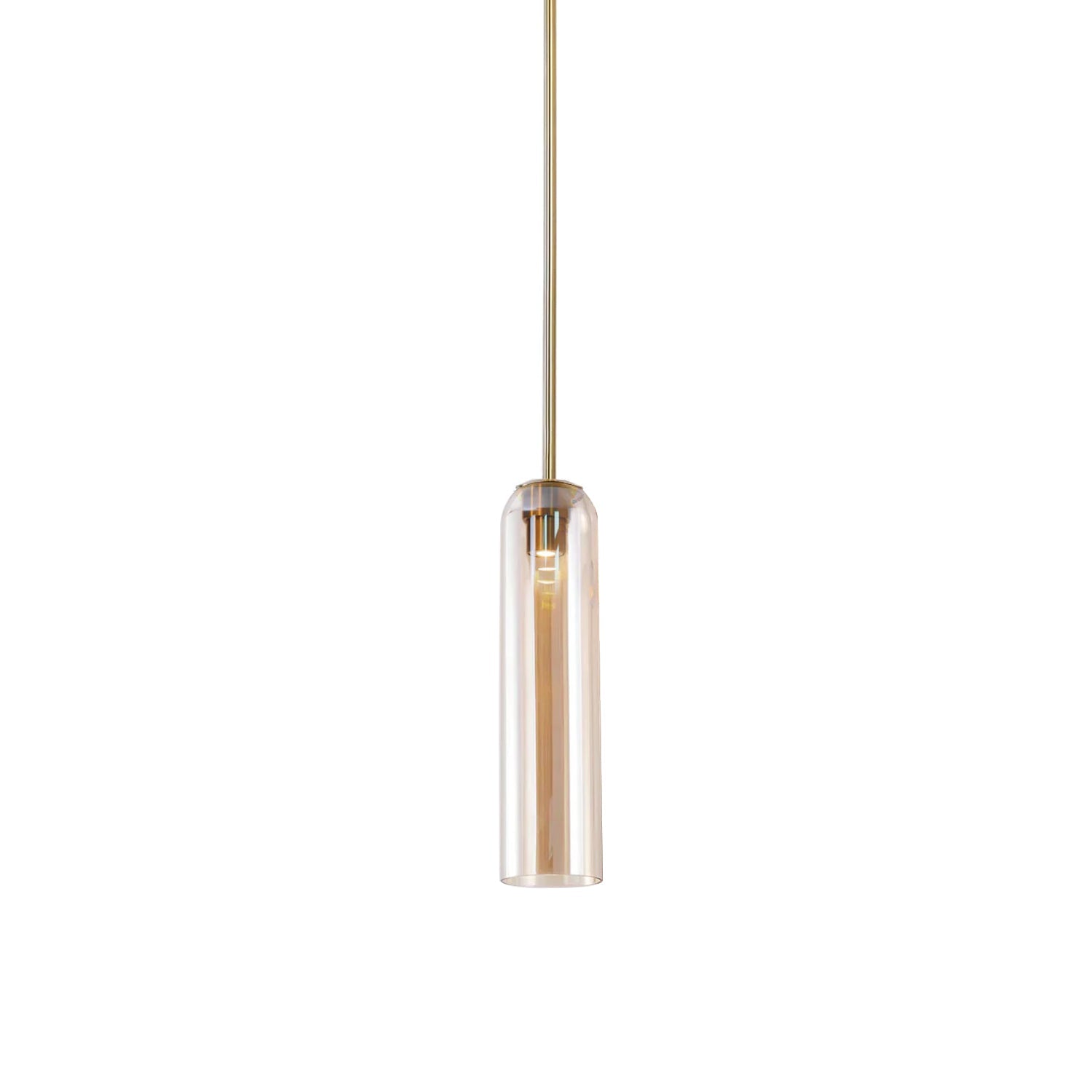 Minimalist pendant light made of transparent glass, measuring Ø30 cm. Ideal for dining rooms or as a stylish hanging lamp. 13