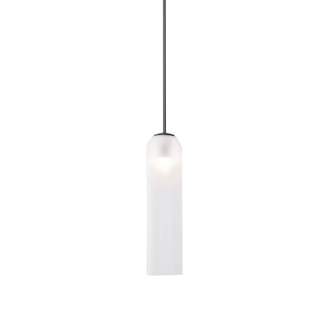 Minimalistic pendant lamp made of transparent glass, with a diameter of 30 cm, ideal for dining rooms. 16