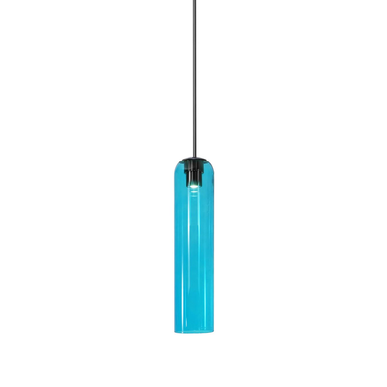 Transparent glass pendant light with a minimalist design, measuring 30 cm in diameter, perfect for dining rooms. 19