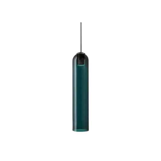 Transparent glass pendant light with a minimalist design, measuring Ø30 cm, ideal for dining rooms or as a hanging lamp. 1