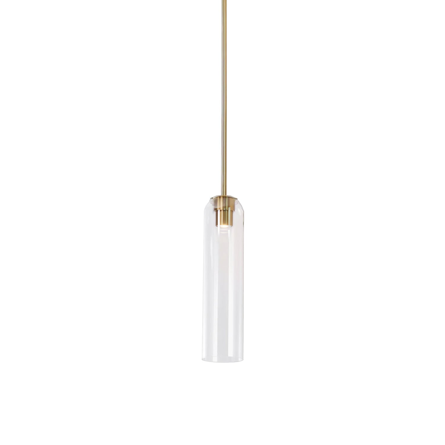 Transparent glass pendant light with a minimalist design, measuring 30 cm in diameter, ideal for dining rooms. 21