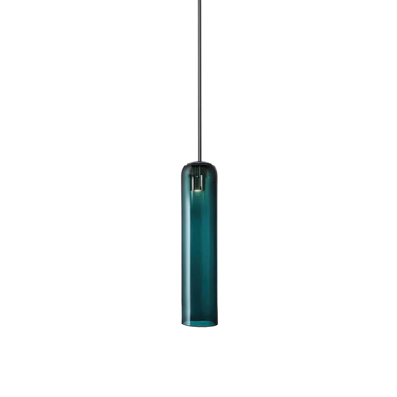 Transparent glass pendant light with a minimalist design, measuring Ø30 cm, ideal for dining rooms. 9