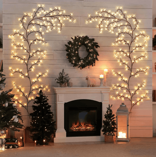 Zweiglicht LED-Beleuchtung – USB & Solar – Warmweiß – 3 m – Flexibles Design