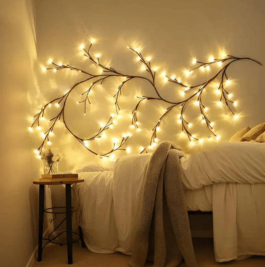 Zweiglicht LED-Beleuchtung – USB & Solar – Warmweiß – 3 m – Flexibles Design